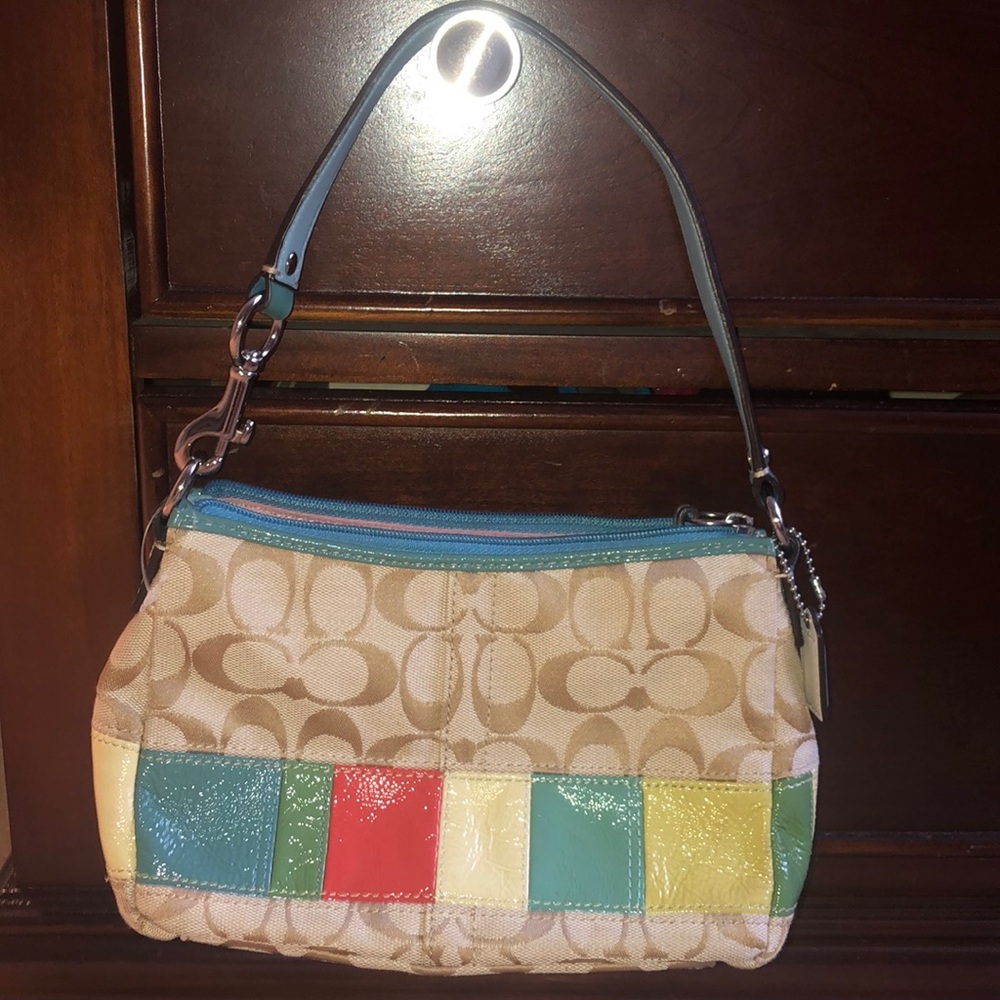 Multicolored Coach Purse